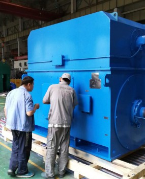 為延安某電廠配套的YKS水冷高壓電機